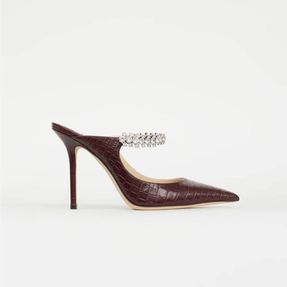 Jimmy Choo bing 100 pumps CCL burgundy - Picture 7 of 9